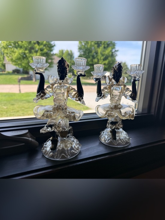 Other - Vintage Murano Glass Candleholders